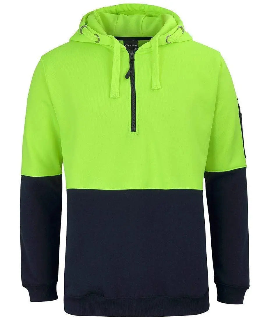 JB's half zip fleecy hoodie 6HVHZ Metro Workwear.